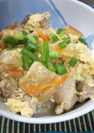 親子丼 焼き麩入り-レシピのメイン写真