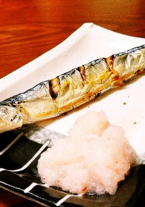 サンマ焼きに梅もみじ。-レシピのメイン写真