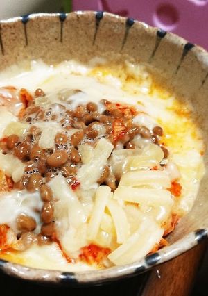 キムチと納豆のチーズ丼-レシピのメイン写真