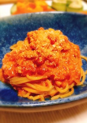 蟹のトマトクリームパスタ♡蟹缶で簡単-レシピのメイン写真