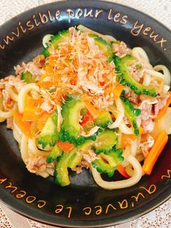うまい!栄養満天!ゴーヤの焼うどん☆☆☆-レシピのメイン写真