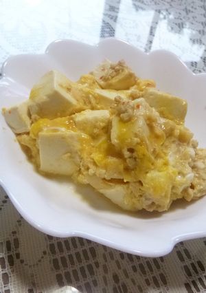 親子煮風　塩麻婆-レシピのメイン写真