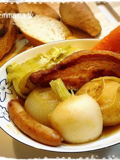 厚切りベーコンとゴロゴロ野菜のポトフ-レシピのメイン写真