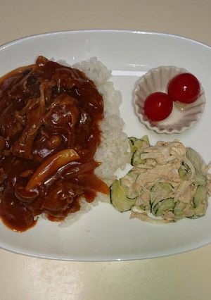 重ね煮☆米粉でハヤシライス-レシピのメイン写真