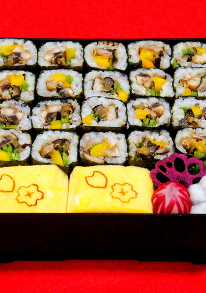 サンマかば焼き細巻き弁当　献立例-レシピのメイン写真