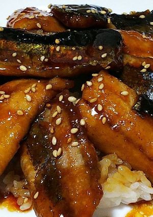 さんまの蒲焼丼-レシピのメイン写真