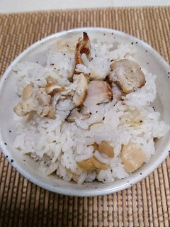 塩もも焼き鳥とエリンギの炊き込みご飯-レシピのメイン写真