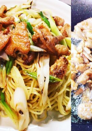 マルちゃん鶏皮塩焼きそば-レシピのメイン写真