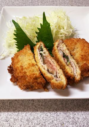 豚ロースで!ミルフィーユ明太チーズカツ-レシピのメイン写真