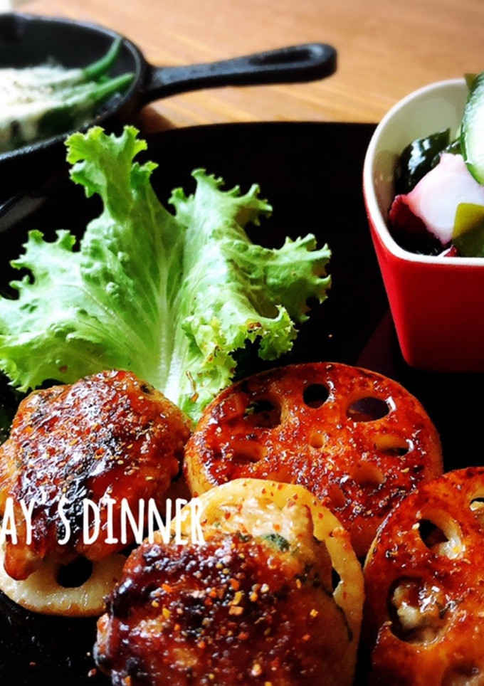つくね蓮根定食♪♪-レシピのメイン写真