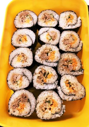 漬け込み豚肉で作る海苔巻き　運動会に-レシピのメイン写真