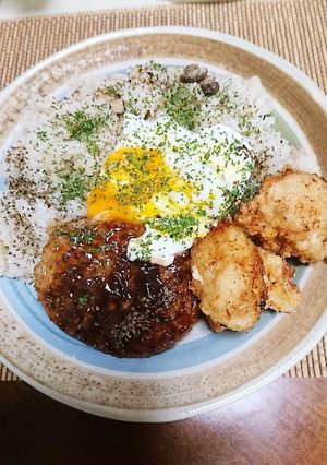 バターライスハンバーグプレート(^o^)-レシピのメイン写真