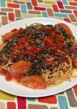 超簡単☆フレッシュトマトのバジルパスタ！-レシピのメイン写真