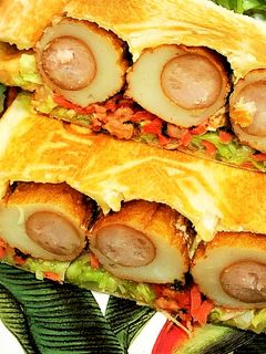 ボリューム満点！お好み焼き風ホットサンド-レシピのメイン写真