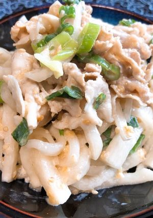 絶品☆豚肉と大根の胡麻マヨポン酢和え-レシピのメイン写真