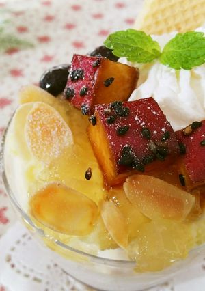 秋の恵み 。・*さつまいものパフェ*・。-レシピのメイン写真