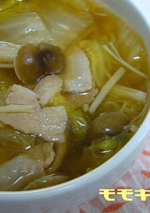 白菜とキノコのあったかスープ☆-レシピのメイン写真
