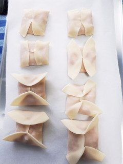 餃子の包み方(風車、蝶々、四角)-レシピのメイン写真
