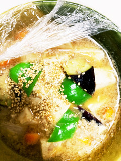 全てレンジごろごろ野菜茄子麻婆豆腐-レシピのメイン写真