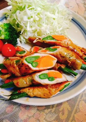 豚肉の二色巻き-レシピのメイン写真