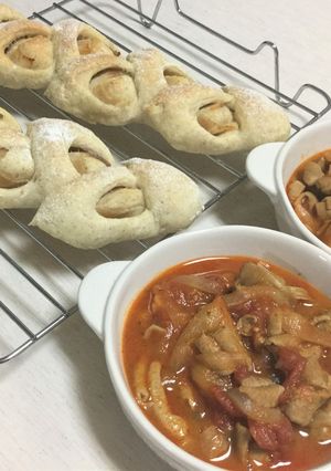ホットクックでイタリア風モツの煮込み♪-レシピのメイン写真