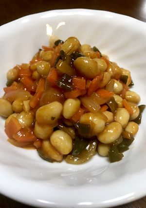 ゆで大豆と野菜のケチャップ炒め☆-レシピのメイン写真