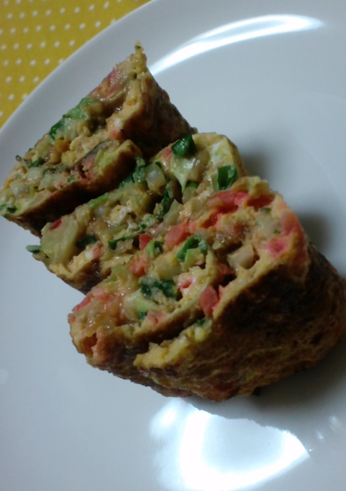 □お好み焼きっぽい卵焼き□-レシピのメイン写真