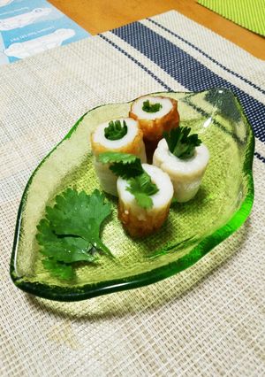 パクチー&ちくわ★味付け不要で１分調理-レシピのメイン写真