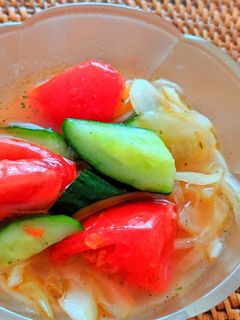 トマトと胡瓜のマリネ-レシピのメイン写真