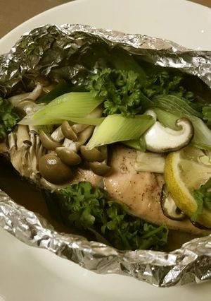 鮭とキノコのホイル焼き-レシピのメイン写真