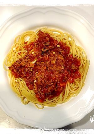 ミートソーススパゲティ-レシピのメイン写真