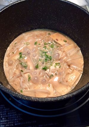 【鍋キューブ】豆腐ともやしの牛乳スープ-レシピのメイン写真