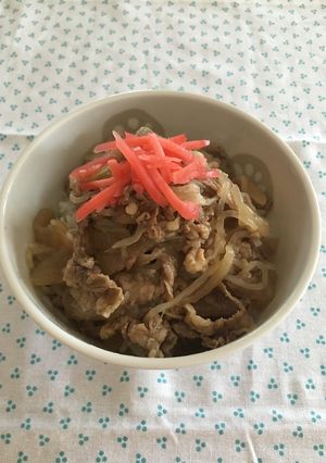 フライパンdeつゆだく牛丼☆しらたき入り-レシピのメイン写真