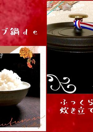ストウブ鍋deふっくら炊き立てご飯♪-レシピのメイン写真