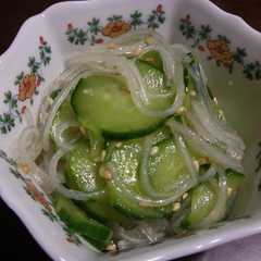 รูปของ はるさめときゅうりの酢の物