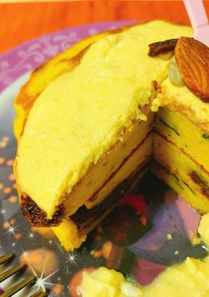 ハロウィンに!HMでかぼちゃパンケーキ-レシピのメイン写真