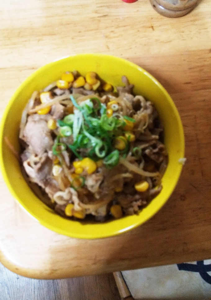 豚肉ととうもろこしの焼肉丼-レシピのメイン写真