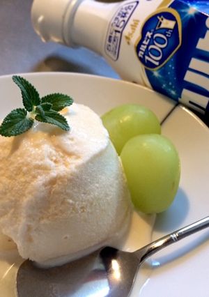 菌活！バニラアイスにカルピスがけ！-レシピのメイン写真
