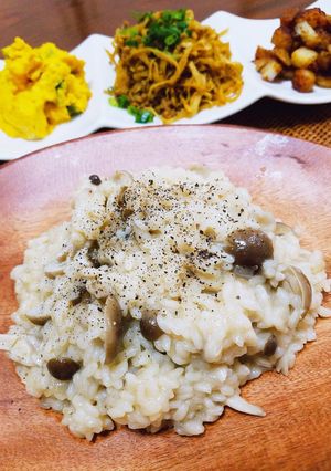 簡単！！キノコたっぷりリゾット-レシピのメイン写真