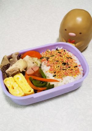 19/10/07 年少蒸し鶏弁当-レシピのメイン写真