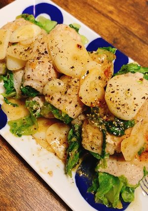 レタスの肉まきガリバタソース-レシピのメイン写真