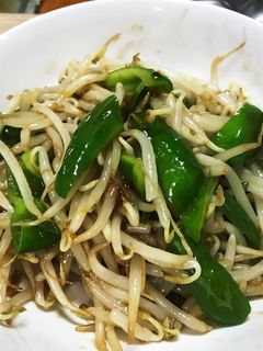ピーマンともやしの中華風炒め-レシピのメイン写真