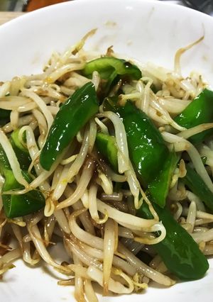 ピーマンともやしの中華風炒め-レシピのメイン写真