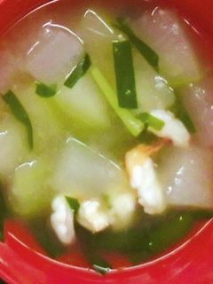 とうがんとニラのスープ-レシピのメイン写真