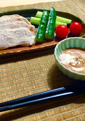 レンチン蒸し鶏☆マヨっちゃんなんばん添え-レシピのメイン写真