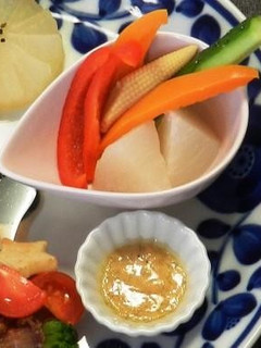 バーニャカウダー風温サラダ(透析食)-レシピのメイン写真
