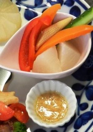 バーニャカウダー風温サラダ（透析食）-レシピのメイン写真