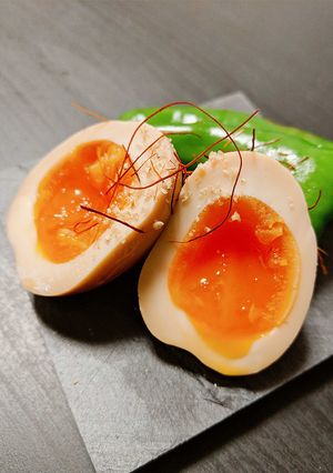 酒飲みのためのにんにくみそ味玉-レシピのメイン写真