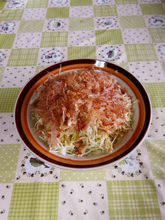 簡単 千切りキャベツと鰹節サラダ!-レシピのメイン写真