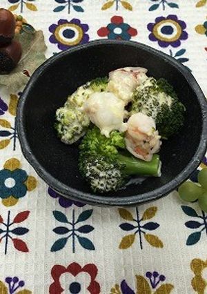 エビとブロッコリーのサラダ（透析食）-レシピのメイン写真